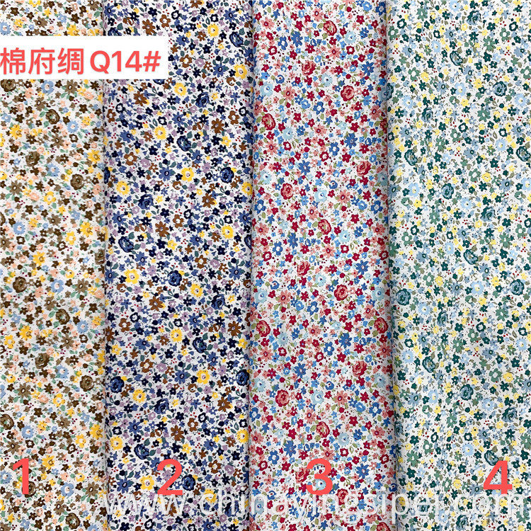 100% cotton plain poplin digital printed fabric